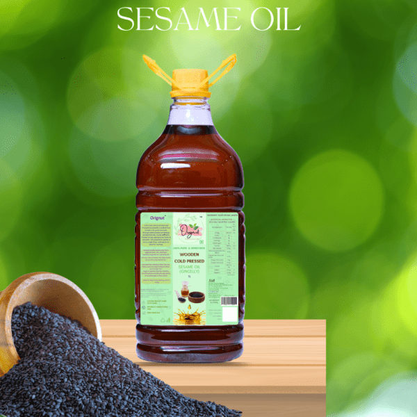 ORIGNUT Pure and Unrefined Cold Pressed Traditional Sesame (Gingelly) Oil -5L - Image 2