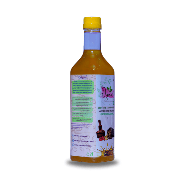 ORIGNUT Pure & Unrefined Cold Pressed Groundnut (Peanut) OiL -1L - Image 6