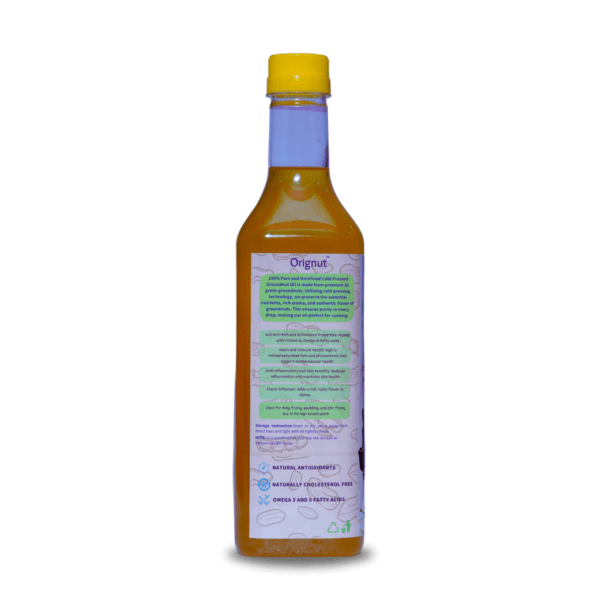 ORIGNUT Pure & Unrefined Cold Pressed Groundnut (Peanut) OiL -1L - Image 8